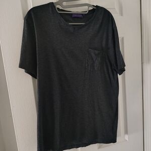 Ralph Lauren Purple Label Charcoal Short Sleeve Tee